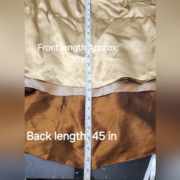 FIESTA 3pc Top Skirt Shawl Sari Style Formal Wedding Evening Set. Brown. Size:2X - Picture 14 of 16